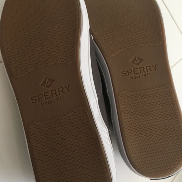 BRAND NEW men sperry striper 2 cvo leather shoes size US 12 (gray - no box) - Picture 7 of 7